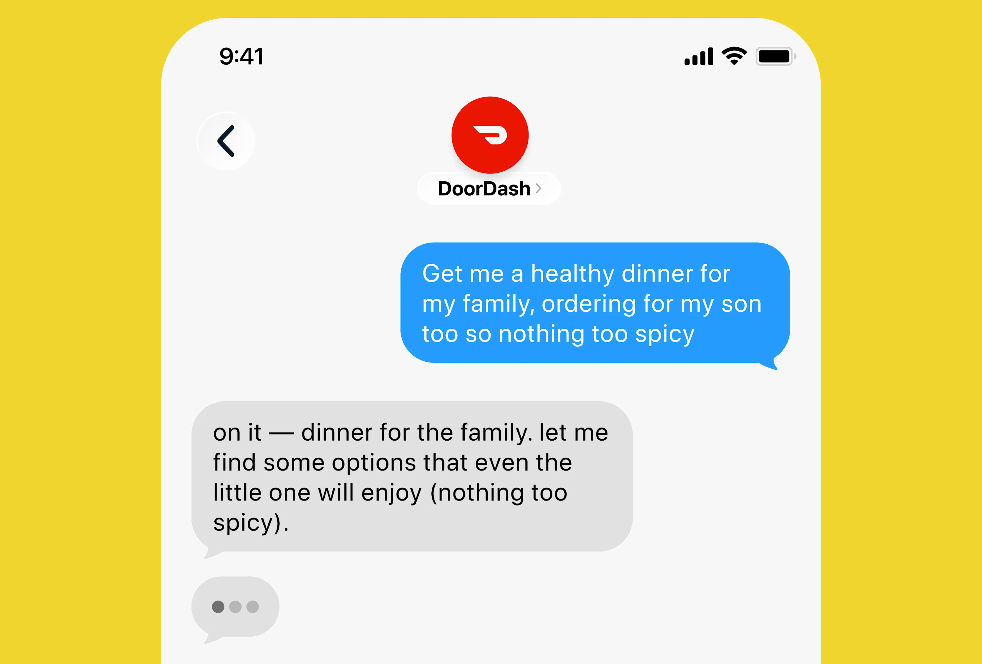 DoorDash launches AI agent that lets you order food via text message