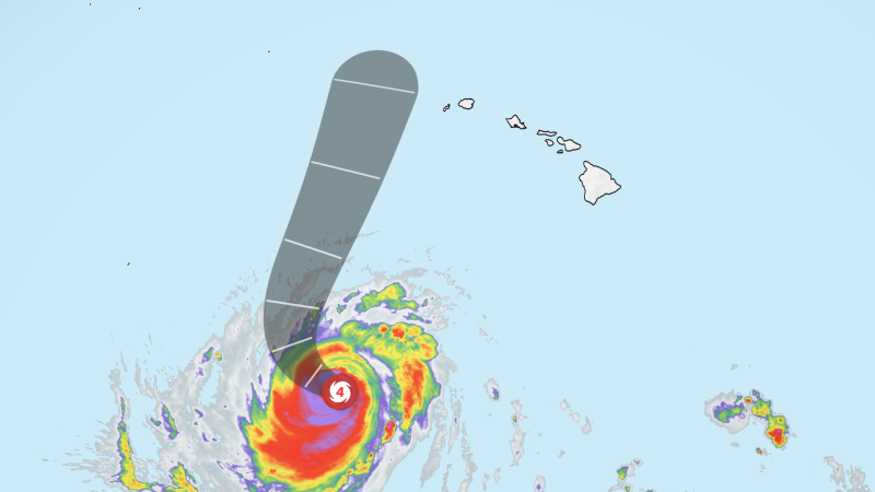 Hurricane Lowell makes final turn toward Hawaii as islands brace for impact