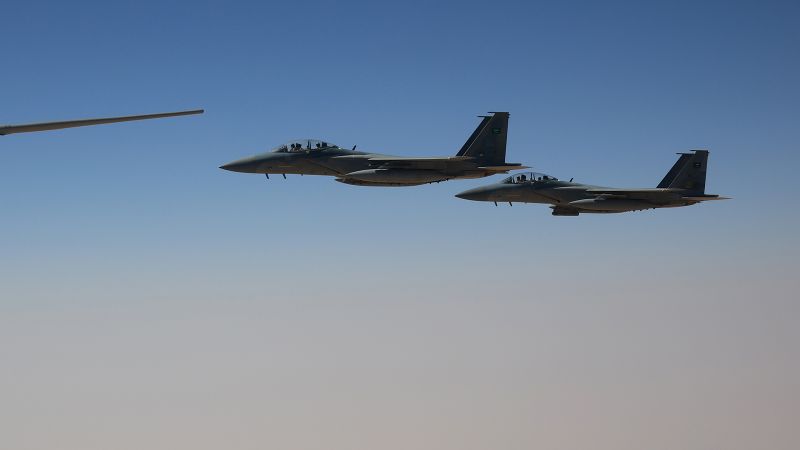 Houthis release video they claim shows downed Saudi F-15 fighter jet as both sides continue attacks