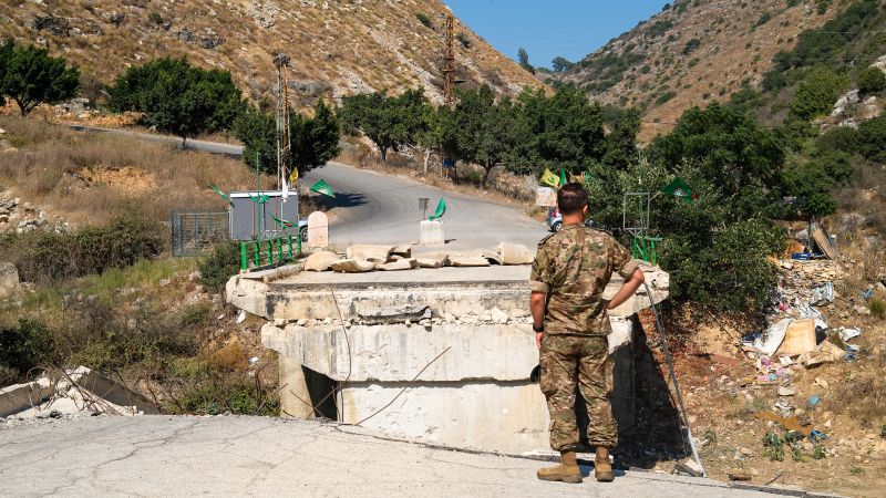 Rare inside view of occupied southern Lebanon: Israeli flag and flattened houses