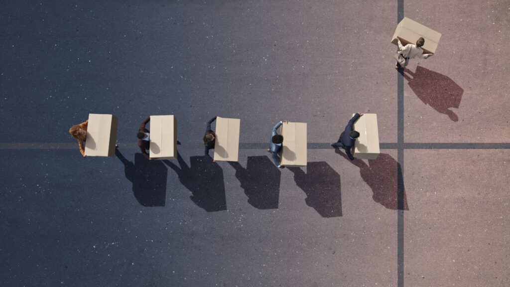 Why do companies announce layoffs without disclosing who will be laid off and when?