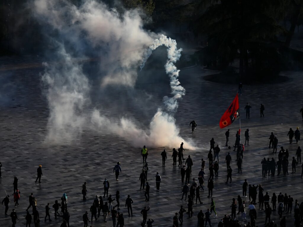 Thousands gather at new Albanian anti-government rally | Protest News