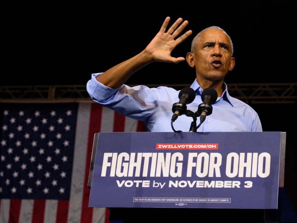 President Obama condemns President Trump’s ‘brutality and corruption’ at Democratic rally in Ohio | 2026 US midterm election news