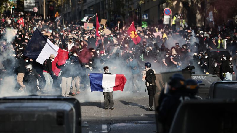 Massive protests continued in France over the weekend, drawing thousands across Europe